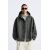 Zara Куртка из хлопковой ткани с эффектом выцветания , Цвет: Серый, Размер: S (US S), изображение 2