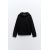 Zara Худи с длинным рукавом из смеси хлопка, Цвет: Черный, Размер: S, изображение 4
