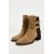 Zara Кожаные ботильоны с пряжками , Цвет: Коричневый, Размер: 36, изображение 3