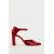 Zara Кожаные туфли на высоком каблуке, Цвет: Красный, Размер: 35, изображение 3