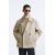 Zara Короткое хлопковое тренч-пальто , Цвет: Бежевый, Размер: M (US M), изображение 2
