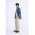 Zara Штаны из текстильного хлопка и конопли с сохраненным ремнем , Цвет: Бежевый, Размер: S, изображение 4