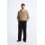Zara Широкие брюки с текстурой из 22% шерсти, Цвет: Черный, Размер: EU 38 (US 30)