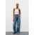 Zara Джинсы trf wide-leg mid-rise full length , Цвет: Синий, Размер: 36
