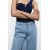 Zara Джоггеры с высокой талией z1975 с завязками на нижнем краю , Цвет: Синий, Размер: S, изображение 4
