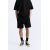 Zara Бермуды с эластичным поясом и регулируемыми шнурками, передними карманами и деталями заднего кармана, Цвет: Черный, Размер: S, изображение 2