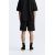 Zara Бермуды с эластичным поясом и регулируемыми шнурками, передними карманами и деталями заднего кармана, Цвет: Черный, Размер: S, изображение 3