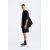 Zara Бермуды с эластичным поясом и регулируемыми шнурками, передними карманами и деталями заднего кармана, Цвет: Черный, Размер: S, изображение 4