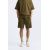 Zara Бермудские шорты с эластичным поясом и регулируемыми шнурками, передними карманами и деталями заднего кармана, Цвет: Зеленый, Размер: S, изображение 2