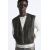 Zara Жилет с эффектом изношенной кожи , Цвет: Коричневый, Размер: S-M (US S-M), изображение 5