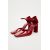 Zara Кожаные туфли на высоком каблуке, Цвет: Красный, Размер: 35, изображение 4
