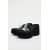 Zara Виниловые сандалии на платформе с широким ремешком спереди, Цвет: Черный, Размер: 35, изображение 4