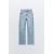 Zara Джинсы "high-rise straight jeans" с высокой посадкой и пятью карманами, Цвет: Синий, Размер: 42, изображение 2