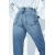 Zara Джинсы с высокой талией и зауженными брючинами на щиколотке z1975 mom-fit , Цвет: Синий, Размер: 40, изображение 7