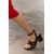 Zara Кожаные босоножки на каблуке с квадратным носком, Цвет: Коричневый, Размер: 35