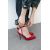 Zara Блескущие туфли на высоком каблуке , Цвет: Красный, Размер: 35