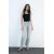 Zara Джинсы высокой посадки с пятью карманами, Цвет: Синий, Размер: 32