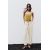 Zara Высокие кюлоты джинсы z1975 с высокой талией и видимыми пуговицами , Цвет: Бежевый, Размер: 38