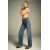 Zara Широкие джинсы с высокой талией коллекции zw , Цвет: Синий, Размер: 36, изображение 2