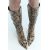 Zara   animal print high heel boots , Цвет: С принтом, Размер: 35, изображение 4