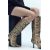 Zara   animal print high heel boots , Цвет: С принтом, Размер: 35, изображение 6