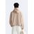 Zara Укороченный свитшот с длинными рукавами и асимметричным низом с деталями в виде вытачек, Цвет: Коричневый, Размер: L-XL (US L-XL), изображение 3