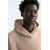 Zara Укороченный свитшот с длинными рукавами и асимметричным низом с деталями в виде вытачек, Цвет: Коричневый, Размер: L-XL (US L-XL), изображение 6