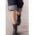 Zara Эффект старения кожи ботинок до щиколотки , Цвет: Черный, Размер: 35, изображение 3