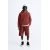 Zara Бермуды из трикотажа с эффектом искусственного меха, Цвет: Красный, Размер: S
