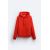 Zara Худи из хлопка с начесом внутри, Цвет: Красный, Размер: XXL (US XXL), изображение 8