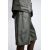Zara Шорты-бермуды из кожи с разделителем, Цвет: Зеленый, Размер: XL