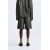 Zara Шорты-бермуды из кожи с разделителем, Цвет: Зеленый, Размер: XL, изображение 5
