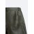 Zara Шорты-бермуды из кожи с разделителем, Цвет: Зеленый, Размер: XL, изображение 9