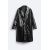 Zara Оверсайз пальто с блестящим эффектом - лимитированная коллекция , Цвет: Черный, Размер: M (US M), изображение 7