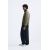 Zara Техническая куртка с контрастным воротником , Цвет: Зеленый, Размер: S (US S), изображение 4