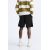 Zara Шорты бермуды с текстурой и ярлыком , Цвет: Черный, Размер: M, изображение 3