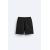 Zara Шорты бермуды с текстурой и ярлыком , Цвет: Черный, Размер: M, изображение 6