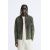 Zara Эффект старения куртки с ребристым узором , Цвет: Серый, Размер: L (US L)