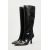 Zara Стильные высокие сапоги с потертым эффектом, Цвет: Черный, Размер: 35, изображение 6