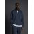 Zara Свитшот с застежкой на молнии, сделанный из плотного хлопкового материала, Цвет: Синий, Размер: S (US S), изображение 2
