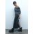 Zara Плоские стеганые ботинки до щиколотки с меховым подкладом , Цвет: Черный, Размер: 36