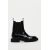 Zara Кожаные сапоги на резинке челси, Цвет: Черный, Размер: 36, изображение 4