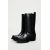 Zara Кожаные ботильоны с квадратным носком и высоким голенищем, Цвет: Черный, Размер: 37, изображение 6