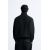 Zara Свитшот с молнией четвертью , Цвет: Черный, Размер: M (US M), изображение 3