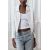 Zara Сохрани  zw коллекция джинсов с отделкой в стиле relaxed fit с прямыми брюками и средним посадкой , Цвет: Синий, Размер: 32, изображение 3