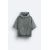 Zara Худи с широким кроем, изготовленное из хлопка с начесом внутри, Цвет: Серый, Размер: S (US S), изображение 7