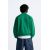 Zara Укороченный свитшот с высоким воротником и длинными рукавами, Цвет: Зеленый, Размер: XL (US XL), изображение 3
