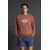 Zara Оversized свитшот с круглым вырезом и длинными рукавами, Цвет: Оранжевый, Размер: S (US S), изображение 2