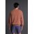 Zara Оversized свитшот с круглым вырезом и длинными рукавами, Цвет: Оранжевый, Размер: S (US S), изображение 3