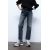 Zara Сохрани  trf straight-leg mid-rise джинсы , Цвет: Синий, Размер: 32, изображение 4